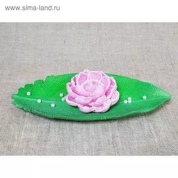 Свеча на подставке"Тропикана " розовая