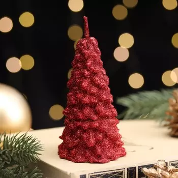 Свеча новогодняя «Ёлка», 105 см, красная