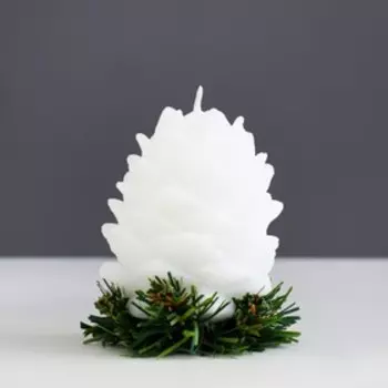 Свеча декоративная «Снежная шишка», 668.5 см