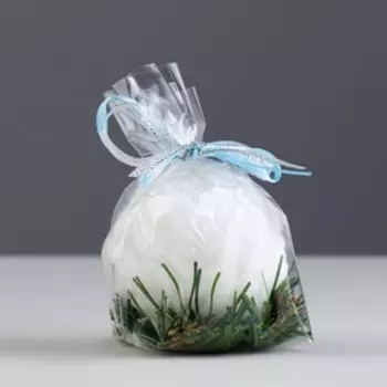 Свеча новогодняя "Снежок на елке"