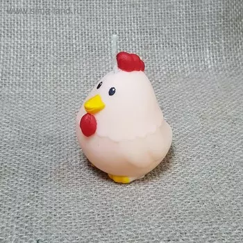 Свеча Петушок пасхальный 6х6,5 абрикосовый