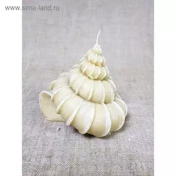 Свеча "Ракушка" 10.5*11.5 бежевая