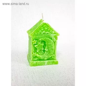 Свеча "Ручная работа" DREAM "Месяц и звёзды" 8,5*5,5*4,3 яблочный