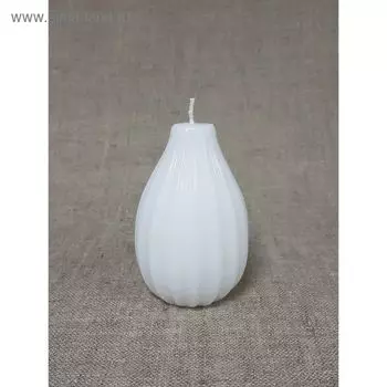 Свеча "Ручная работа" Интерьерная "Луковица малая" 70*110 Белая