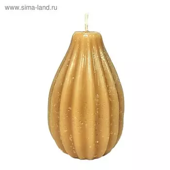 Свеча "Ручная работа" Интерьерная "Луковица малая" 70*110 Бежевая