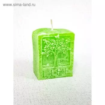 Свеча "Ручная работа" LIFE "Дерево жизни" 7*5,3*3,4 яблочный