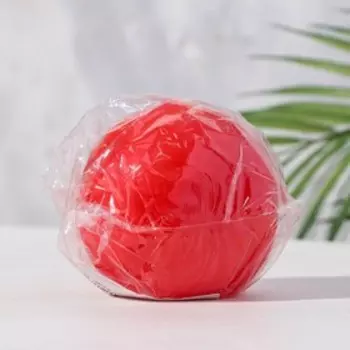 Свеча-шар, 8 см, 12 ч, 240 г, красный