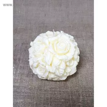 Свеча "Шар цветочный" 11*9 шампань