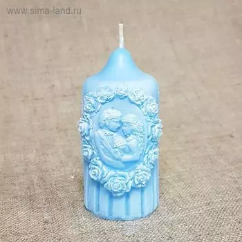 Свеча Свадебная "Жених и Невеста" 4,5х9 голубая