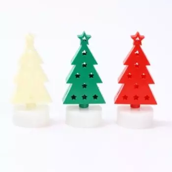 Свеча новогодняя светодиодная «Ёлочка», МИКС