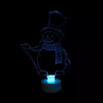 Свеча новогодняя светодиодная «Снеговик»