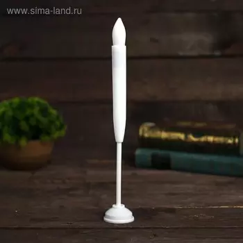 Свеча световая, горит жёлтым, цвет белый