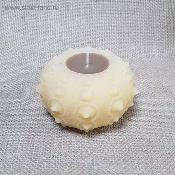 Свеча "В Шипах" 9х5,5 бежевая