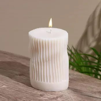 Свеча "Волна" 6,5х6,5х10 см, соевый воск