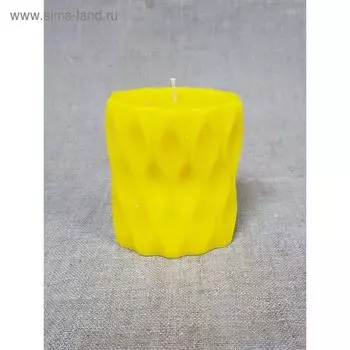 Свеча "Волна" 9,5х11,5см, жёлтая
