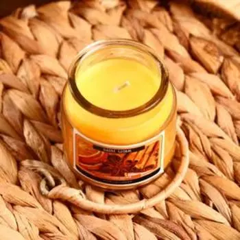 Свеча в банке «Корица, апельсин», 100 г, (вес брутто 247 г) 699 см