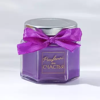 Свеча в банке «Неповторима», аромат ежевика