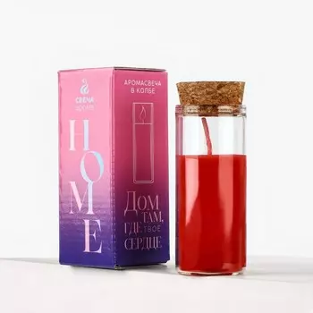 Ароматическая свеча в колбе «Шоколад», 338 см