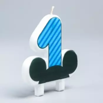 Свеча для торта "Цифра 1", Микки Маус