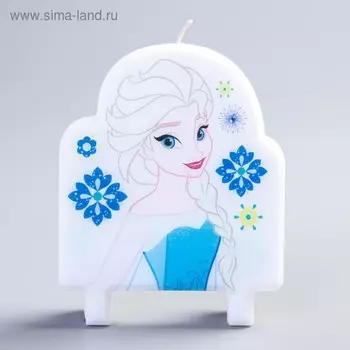 Свеча в торт «Эльза», Холодное сердце, 80 х 100 мм
