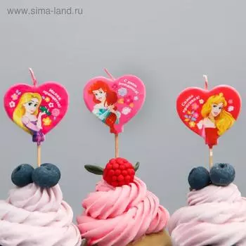 Свеча в торт набор, Принцессы