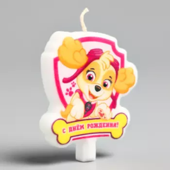 Свеча в торт "С Днем рождения", Щенячий патруль