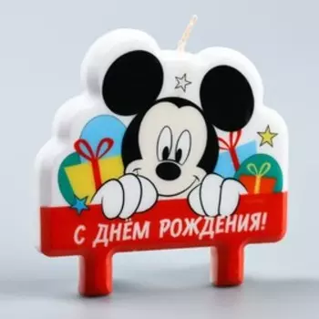 Свеча в торт "С Днем Рождения!", Микки Маус, 88 см