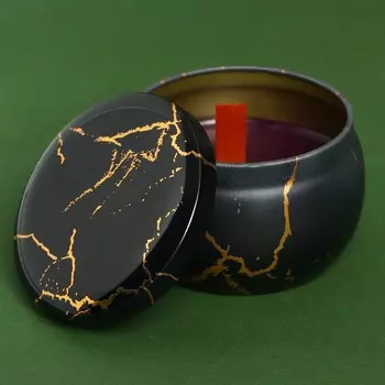 Ароматическая свеча из пчелиного воска «Тайны шика», аромат сандал, 6 х 6 х 4 см.