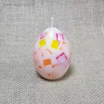 Свеча Яйцо м.Мозаика Пасхальная 4,5х6,5