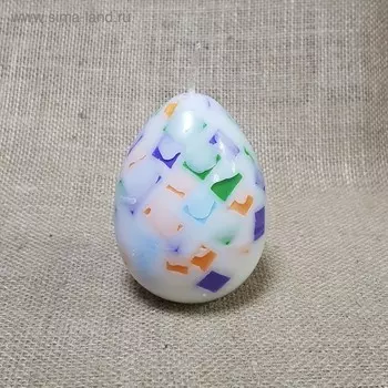 Свеча Яйцо Мозаика 6,5х9,5