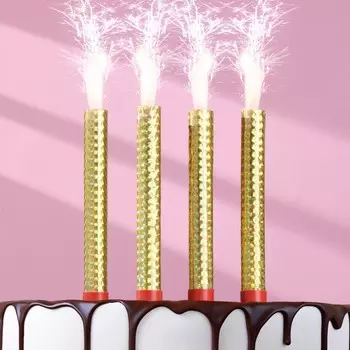 Свечи-фонтаны 12.5 см, 40 сек, 4 штуки