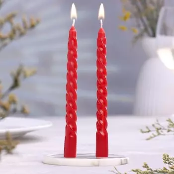 Набор свечей ароматических витых, 1.515 см, 2 шт., клубника