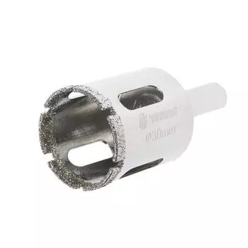 Сверло алмазное по стеклу и керамике ТУНДРА, трехгранный хвостовик, 3065 мм