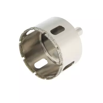 Сверло алмазное по стеклу и керамике ТУНДРА, трехгранный хвостовик, 5565 мм