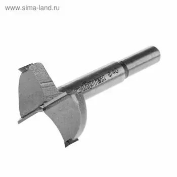 Сверло Форстнера по дереву "СИБРТЕХ", 40 мм, цилиндрический хвостовик