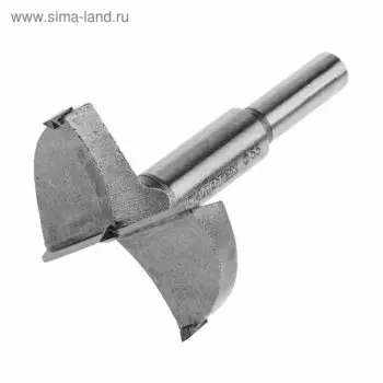 Сверло Форстнера по дереву "СИБРТЕХ", 55 мм, цилиндрический хвостовик