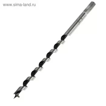 Сверло по дереву шнековое ТУНДРА, шестигранный хвостовик, 10 х 230 мм