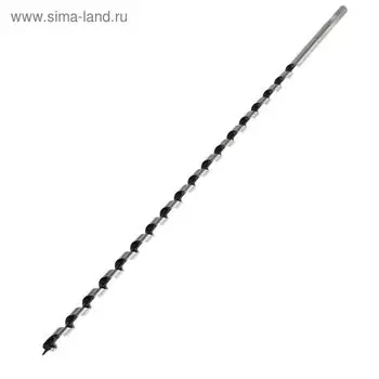 Сверло по дереву шнековое ТУНДРА, шестигранный хвостовик, 10460 мм