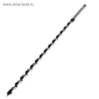 Сверло по дереву шнековое ТУНДРА, шестигранный хвостовик, 12460 мм