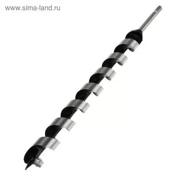 Сверло по дереву шнековое ТУНДРА, шестигранный хвостовик, 32460 мм