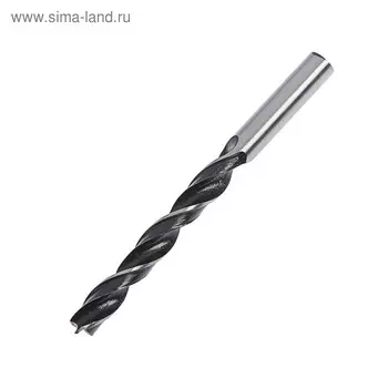 Сверло по дереву ТУНДРА, цилиндрический хвостовик, 10120 мм