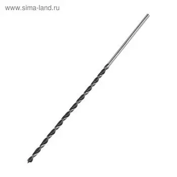 Сверло по дереву ТУНДРА, цилиндрический хвостовик, 6300 мм