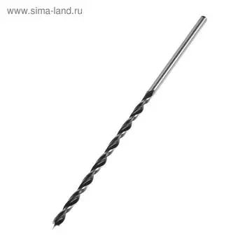 Сверло по дереву ТУНДРА, цилиндрический хвостовик, 8300 мм