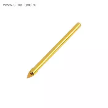 Сверло по керамике твердосплавное ЛОМ, цилиндрический хвостовик, 6 мм