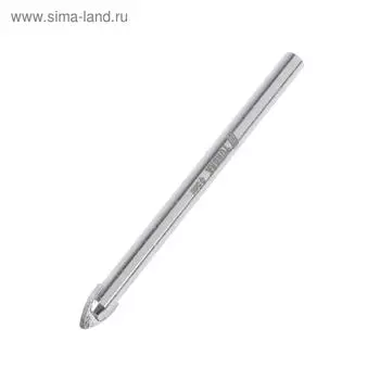 Сверло по керамике твердосплавное ТУНДРА, цилиндрический хвостовик, 5 мм