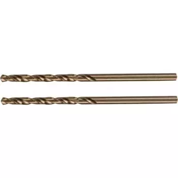 Сверло по металлу Denzel 724123, 2,5 мм, HSS Co-8%, 2 шт.