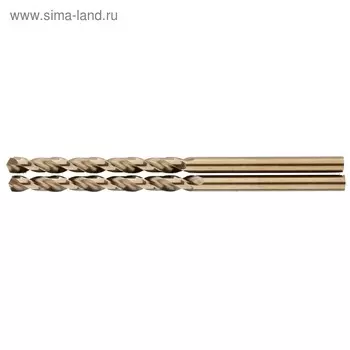 Сверло по металлу Gross 72309, HSS-Co, спиральное, d=3.5 мм, 2 шт.