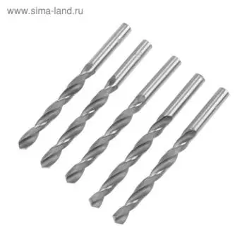 Сверло по металлу ТУНДРА, HSS, цилиндрический хвостовик, 10135 мм, 5 шт.