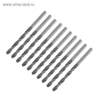 Сверло по металлу ТУНДРА, HSS, цилиндрический хвостовик, 4.885 мм, 10 шт.