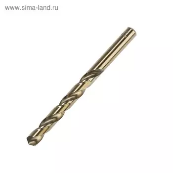 Сверло по металлу ТУНДРА, HSS-Co (5% кобальта), цилиндрический хвостовик, 12 мм